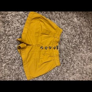 Yellow High Waisted Urban Outfitters shorts